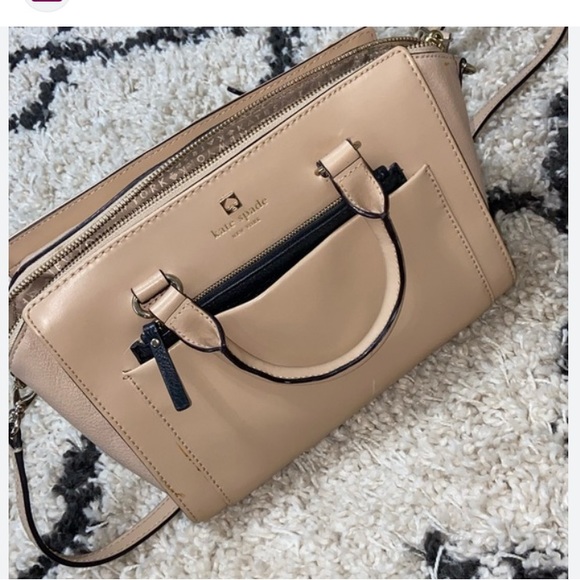 Kate Spade Beige Black Bag Purse NWT - Picture 2 of 10